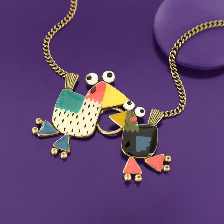 Taratata Halskette Roule Ma Poule – Bunte Statement-Kette