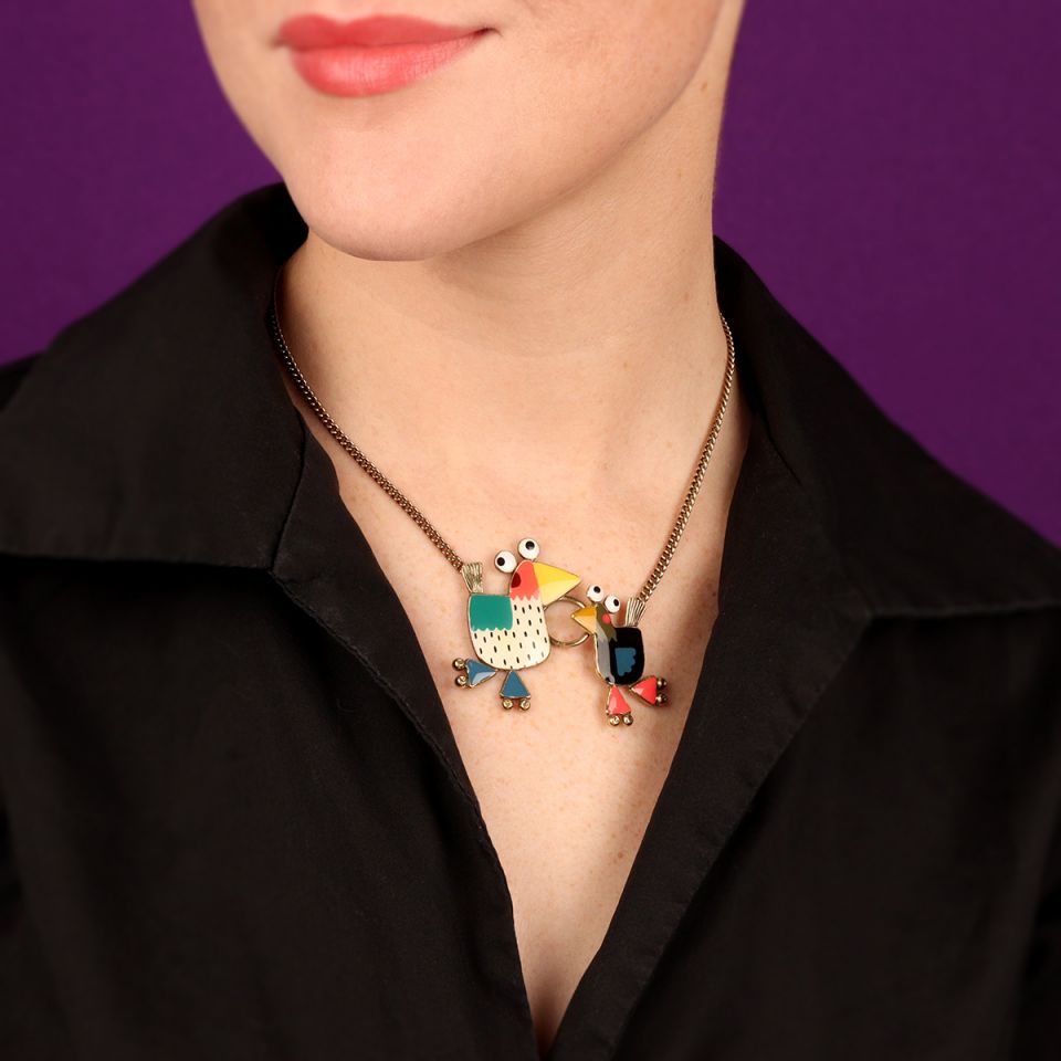 Taratata Halskette Roule Ma Poule – Bunte Statement-Kette