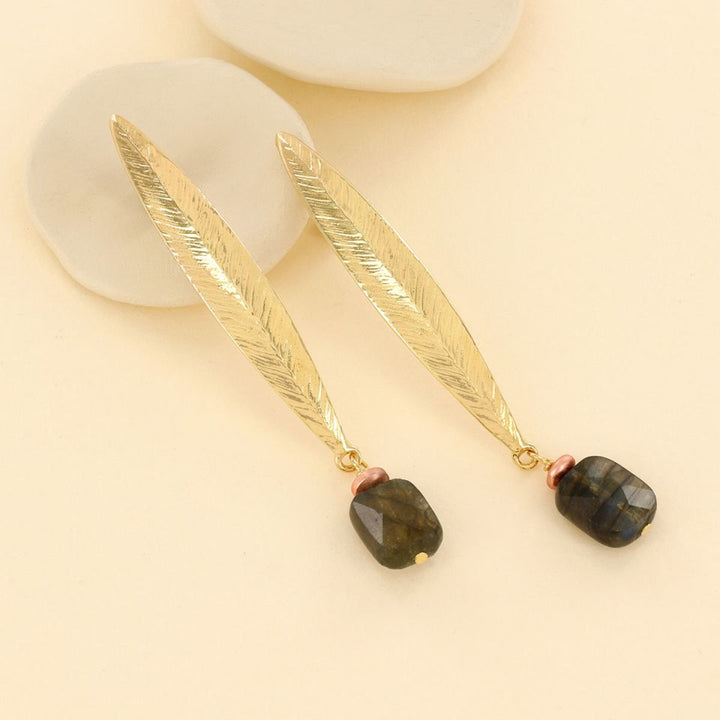 Ohrstecker Olive