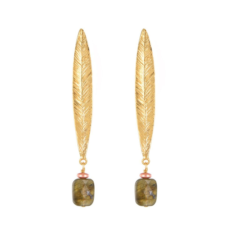 Ohrstecker Olive