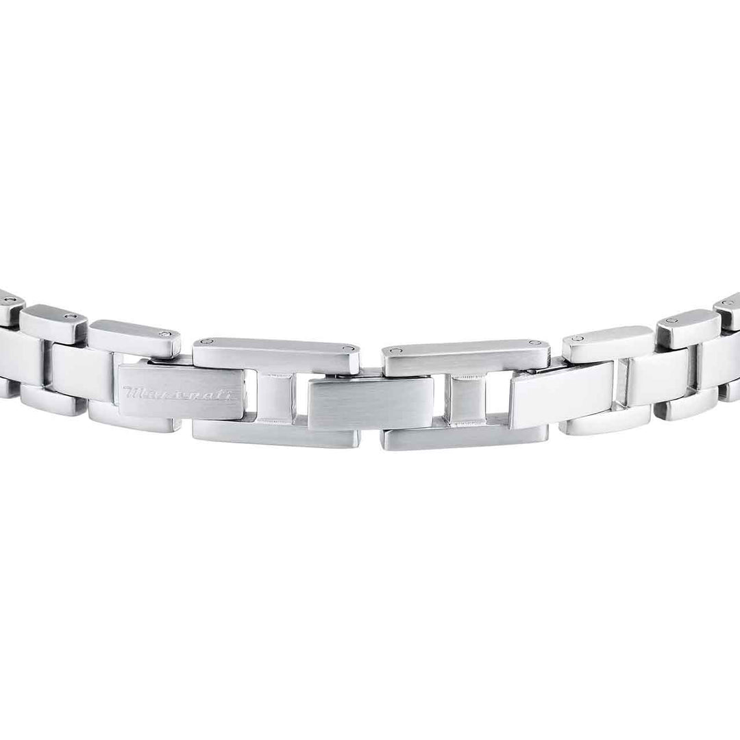 Maserati Herrenarmband, Edelstahl, blau