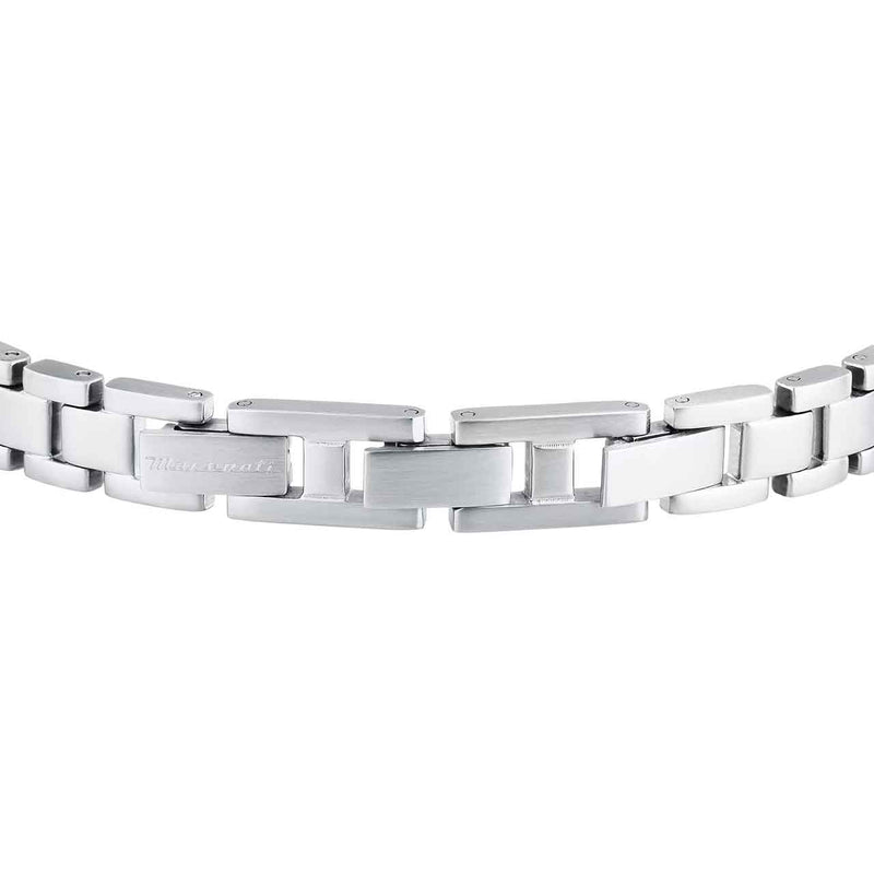 Maserati Herrenarmband, Edelstahl, blau