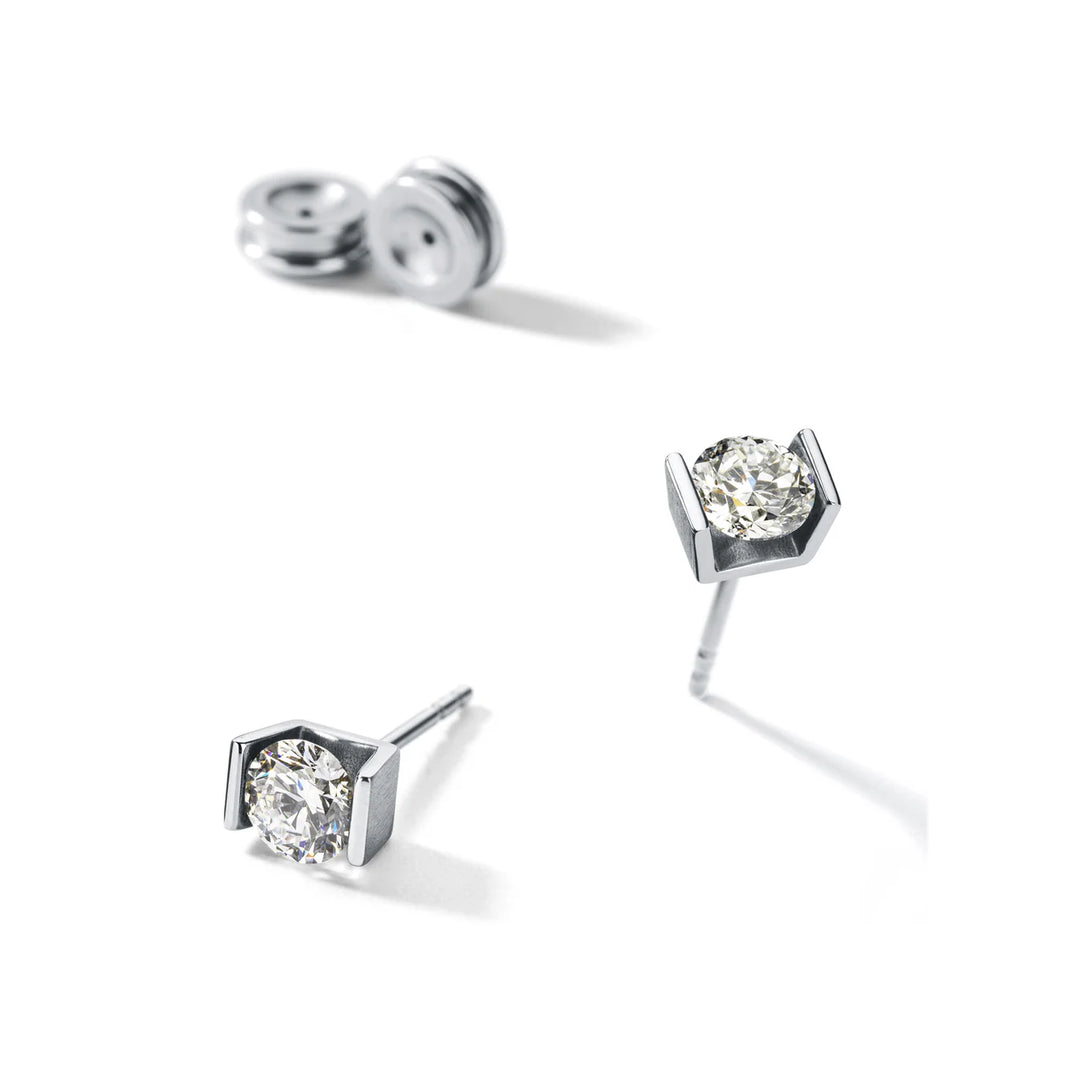 Diamantohrstecker ONE Edelstahl, Brillanten