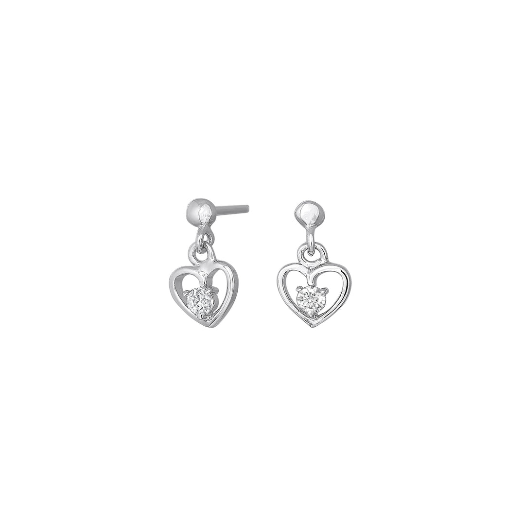 NOA Kids Ohrringe Herzform Sterlingsilber