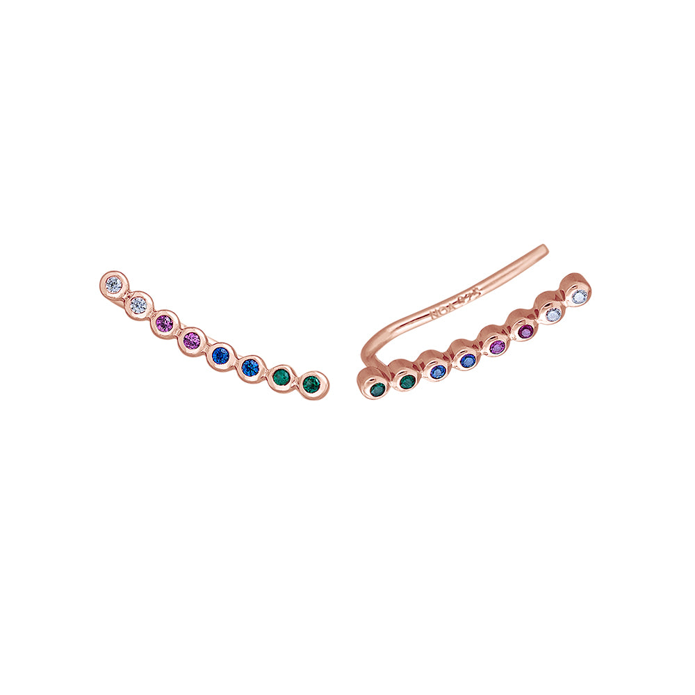 Joanli Nor Ohrstecker FIRANOR 15 mm Sterlingsilber rosé vergoldet