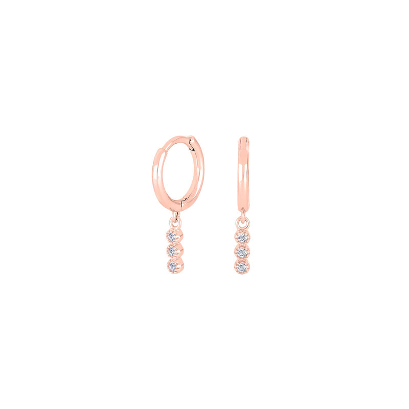 Joanli Nor Hoops JOJONOR Sterlingsilber rosé vergoldet