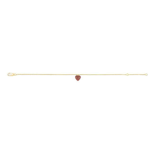 Nordahl Andersen Armband YOU52 Sterlingsilber vergoldet, roter Onyx