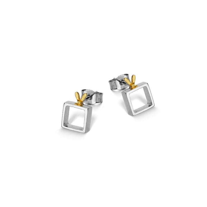 Ohrringe Sterlingsilber vergoldet "Heart VII" SK-16