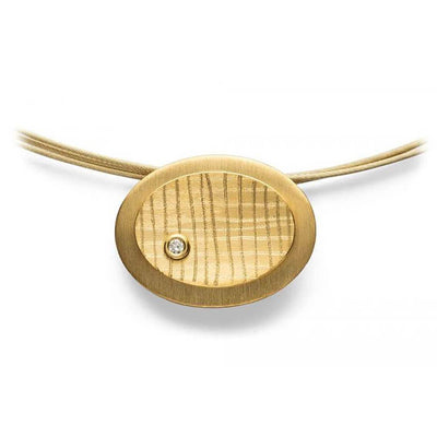 Bastian-Inverun Anhänger Sterlingsilber vergoldet Diamant 28090 - My Fine Jewellery