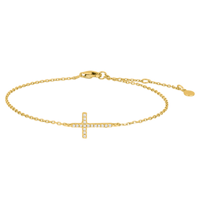 Vergoldetes Armband ALAINE 17 cm Sterlingsilber - My Fine Jewellery