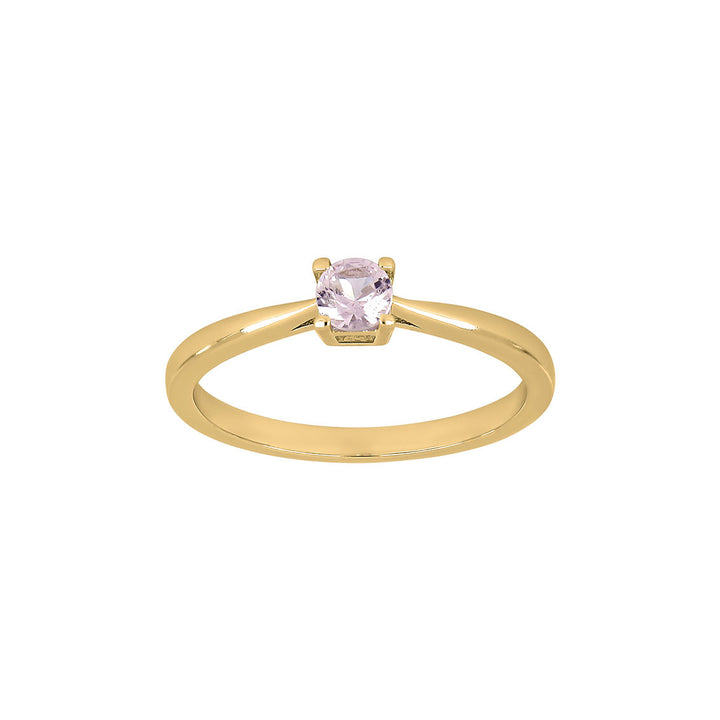 Joanli Nor Ring HELENNOR Sterlingsilber vergoldet, Zirkonia rosa